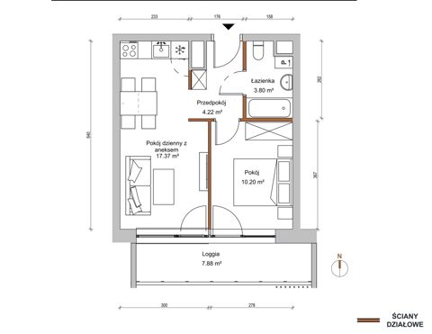 Plan 2 pok. 36m²