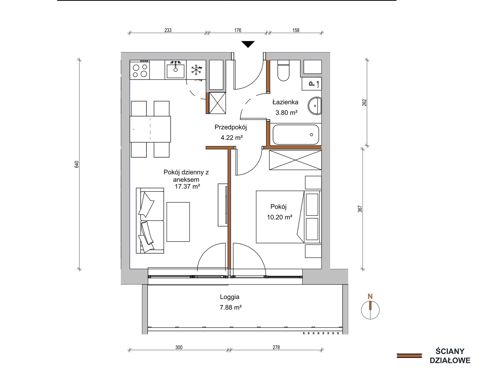 Plan 2 pok. 36m²