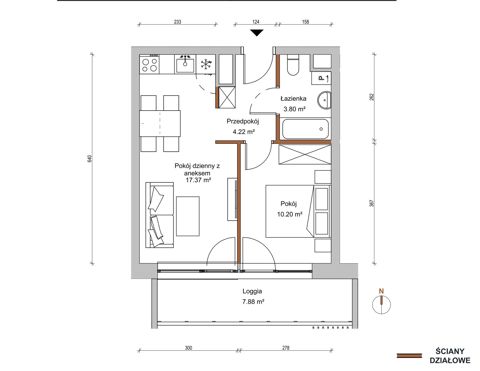 Plan 2 pok. 36m²