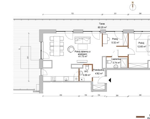 Plan 2 pok. 71m²