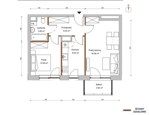 Plan 2 pok. 47m²