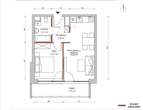 Plan 2 pok. 38m²