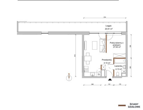 Plan 1 pok. 36m²