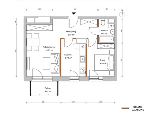 Plan 2 pok. 47m²