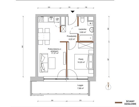 Plan 2 pok. 36m²