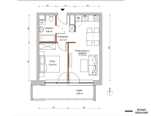 Plan 2 pok. 36m²