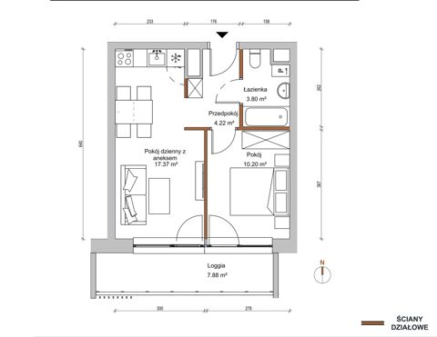 Plan 2 pok. 36m²