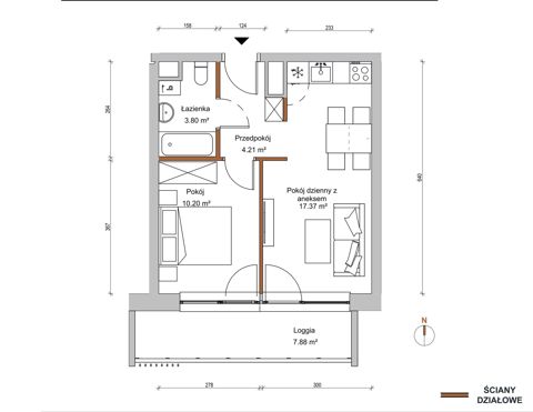 Plan 2 pok. 36m²