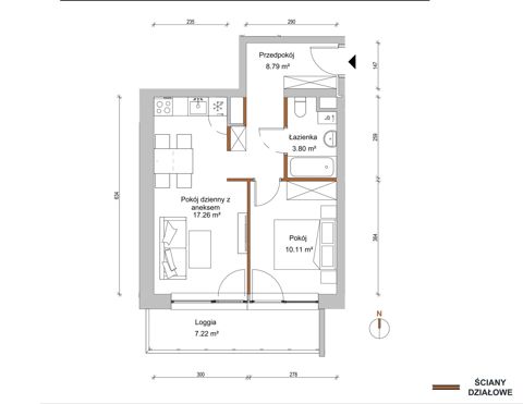 Plan 2 pok. 40m²