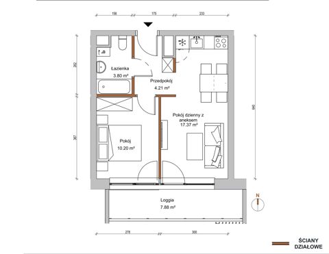 Plan 2 pok. 36m²