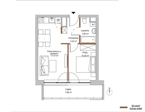 Plan 2 pok. 36m²
