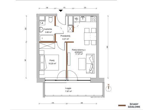 Plan 2 pok. 36m²