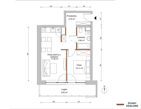 Plan 2 pok. 40m²