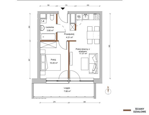 Plan 2 pok. 36m²