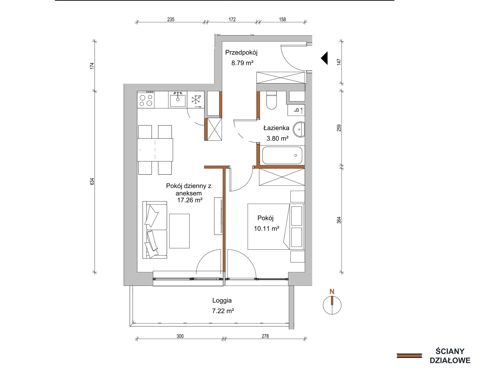 Plan 2 pok. 40m²