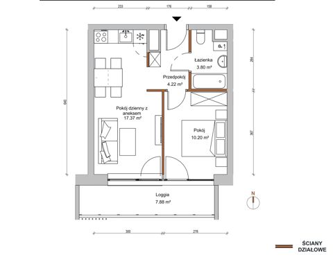 Plan 2 pok. 36m²