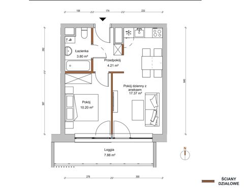 Plan 2 pok. 36m²