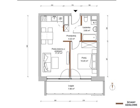 Plan 2 pok. 36m²