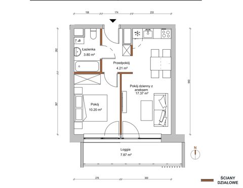 Plan 2 pok. 36m²