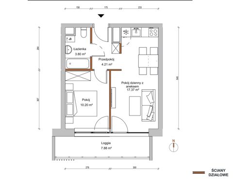 Plan 2 pok. 36m²