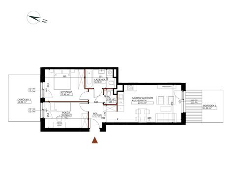 Plan 3 pok. 60m²