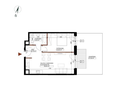 Plan 2 pok. 47m²
