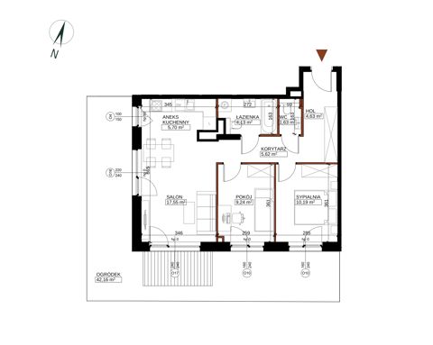 Plan 3 pok. 59m²