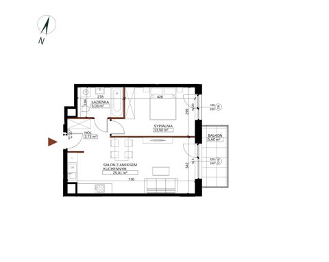 Plan 2 pok. 47m²
