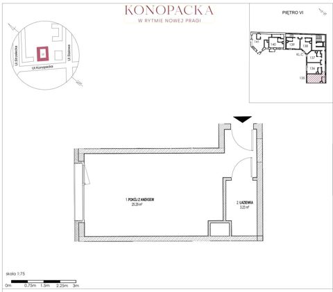 Plan 1 pok. 29m²