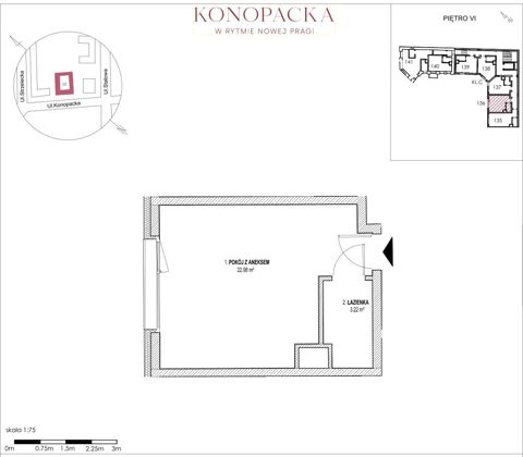 Plan 1 pok. 26m²