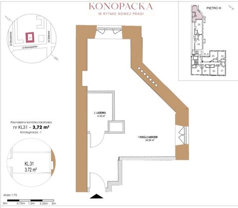 Plan 1 pok. 39m²