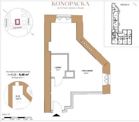 Plan 1 pok. 39m²