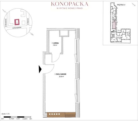 Plan 1 pok. 30m²