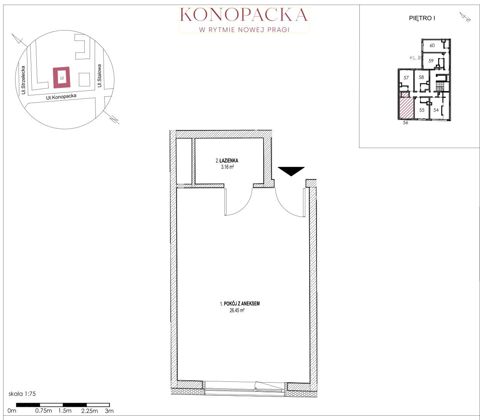 Plan 1 pok. 30m²