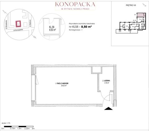 Plan 1 pok. 27m²