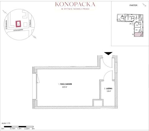 Plan 1 pok. 29m²