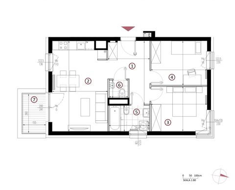 Plan 3 pok. 60m²