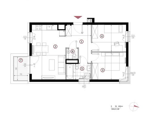Plan 3 pok. 60m²