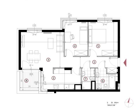 Plan 3 pok. 70m²