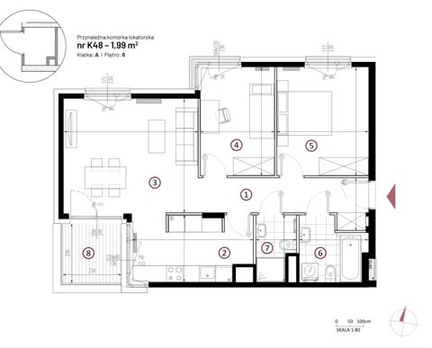 Plan 3 pok. 72m²