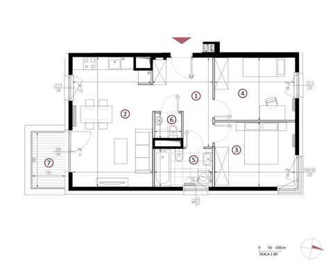 Plan 3 pok. 62m²
