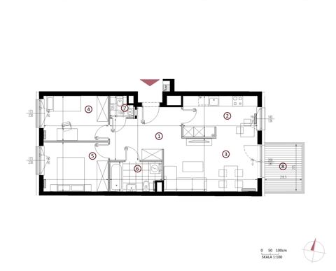 Plan 3 pok. 66m²