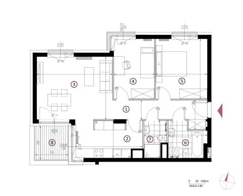 Plan 3 pok. 70m²