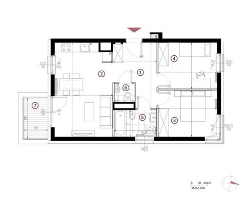 Plan 3 pok. 60m²
