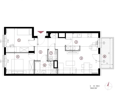 Plan 3 pok. 67m²