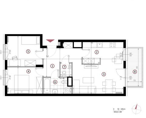 Plan 3 pok. 67m²