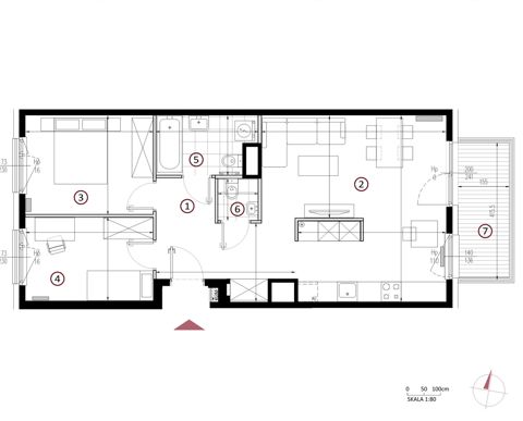 Plan 3 pok. 67m²
