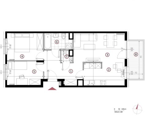 Plan 3 pok. 67m²