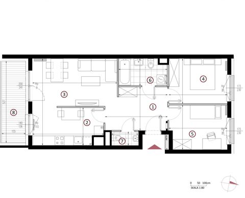 Plan 3 pok. 66m²