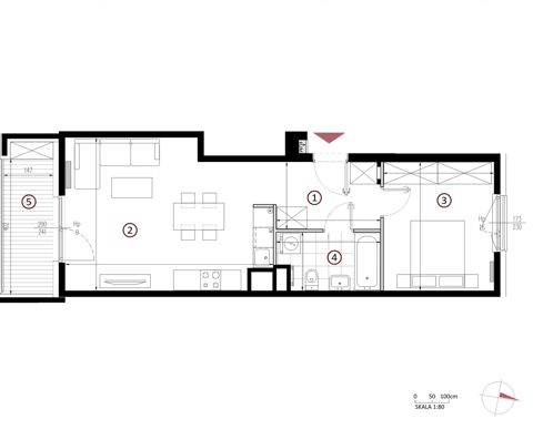 Plan 2 pok. 50m²